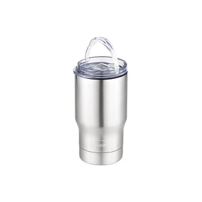 Copo Térmico Com Tampa Porta Latas E Long Neck Cinza