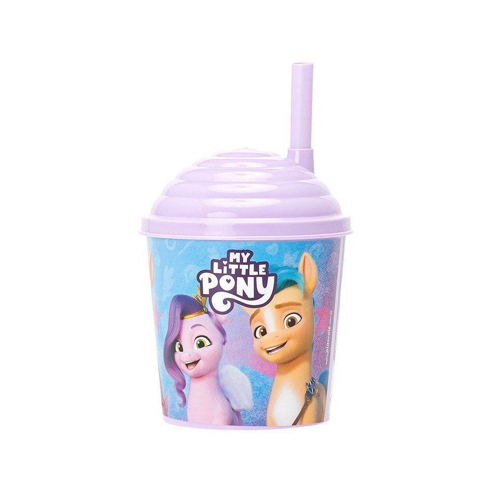 Copo Com Canudo 270ml My Little Pony Decorado Pony - 1