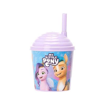 Copo Com Canudo 270ml My Little Pony Decorado Pony