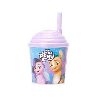 Copo Com Canudo 270ml My Little Pony Decorado Pony - 1