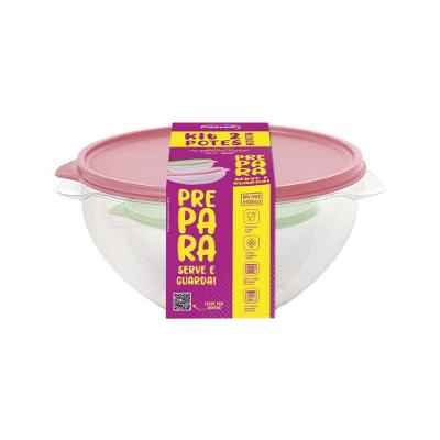 Kit 2 Potes Biovita 0,5l E 1l Plasvale Variado