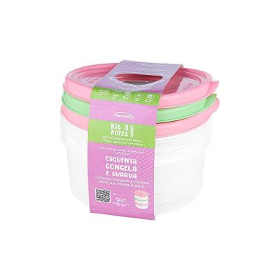 Kit 3 Potes Wave 2l Plasvale Variado