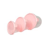 Kit 3 Potes Redondos Com Trava 550ml, 1 Litro E 1,7 Litros Rosa Orquídea - 2