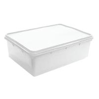 Kit 3 Caixas Herméticas Plásticas Empilháveis 6,5l Branco - 2