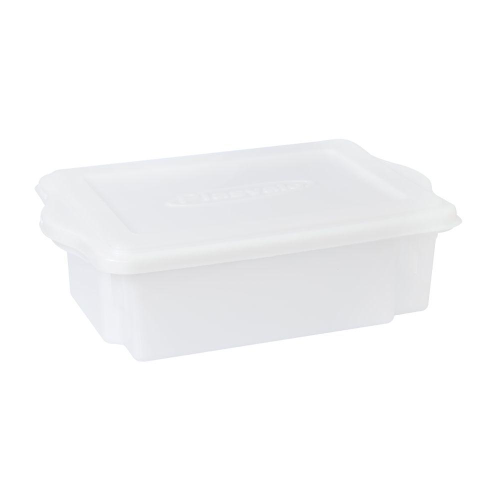 Caixa Plástica Empilhável Com Tampa 10l Plasvale - 44x29x13cm (cxlxa) Branco - 1
