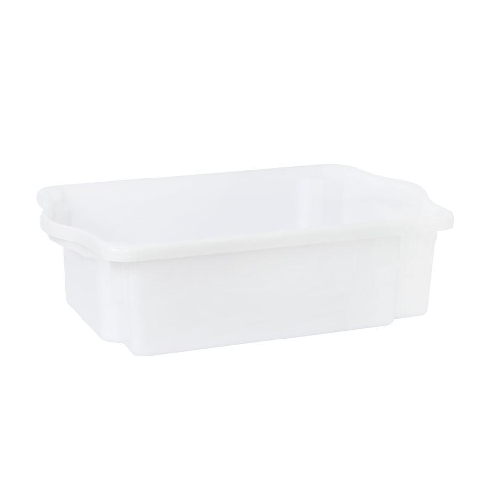 Caixa Plástica Empilhável Com Tampa 10l Plasvale - 44x29x13cm (cxlxa) Branco - 2