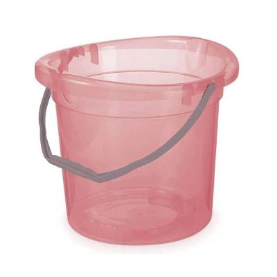 Balde Plástico Graduado Com Alças 11 Litros - Plasvale Rosa