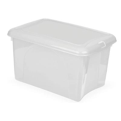 Caixa Plastica Organizadora Transparente 16,6 Litros - Plasvale Branco