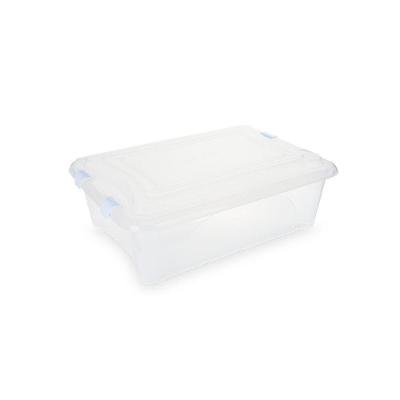 Caixa Plastica Organizadora Transparente 30 Litros - Plasvale Branco