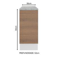 Balcão Stella 1 Porta Branco/rustic Madesa - 5