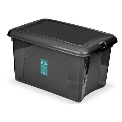 Caixa Plastica Organizadora 16,6 Litros - Plasvale Eco Preto