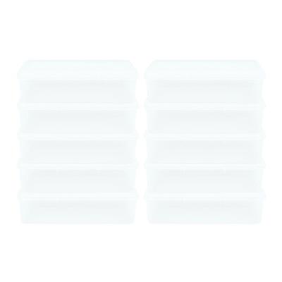 Kit 10 Caixas Herméticas Plásticas Empilháveis 3,5l Branco