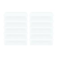 Kit 10 Caixas Herméticas Plásticas Empilháveis 3,5l Branco - 1