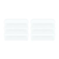 Kit 6 Caixas Herméticas Plásticas Empilháveis 3,5l Branco - 1