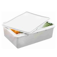 Kit 6 Caixas Herméticas Plásticas Empilháveis 3,5l Branco - 2