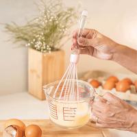 Batedor De Claras Fouet Silicone 29cm - Plasvale Rosa - 3