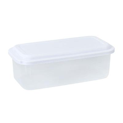 Kit 2 Pote Plástico Retangular 2,2 Litros Plasvale Branco - 2 Unidades