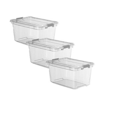 Kit 3 Organizadores 50l Plasvale Transparente
