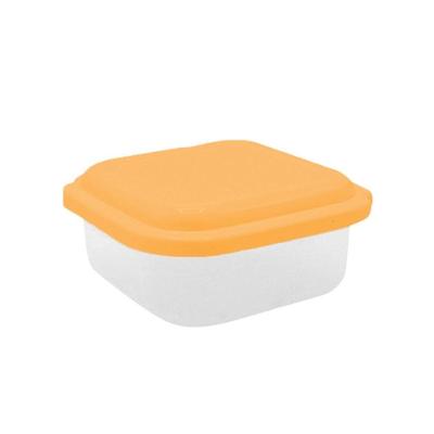 Pote Plástico Quadrado 1 Litro Plasvale Apricot