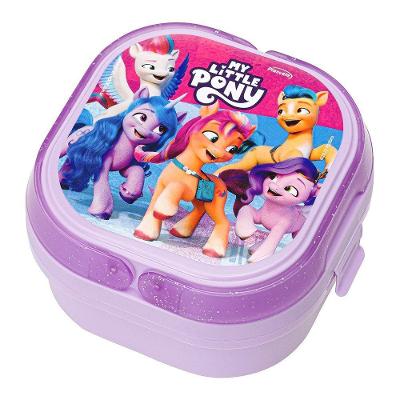 Marmita Com 2 Compartimentos, Trava E Alças My Little Pony Decorado Pony