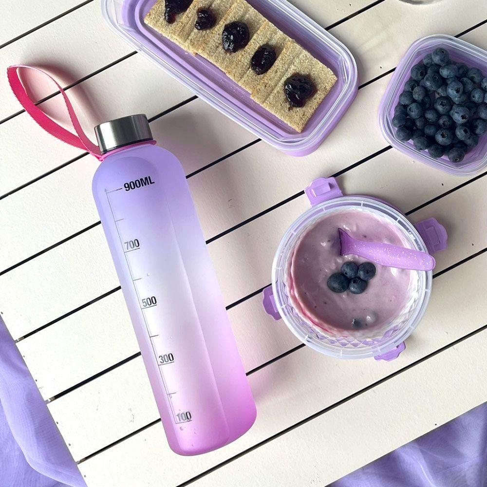 Garrafa De água Com Gradação 1l Lilás - 2