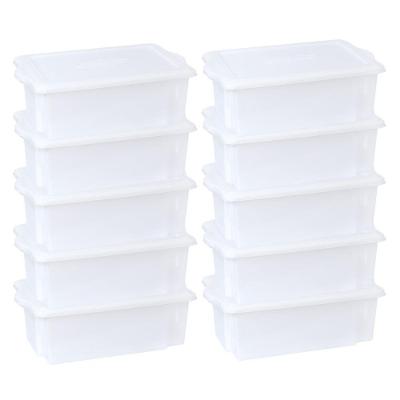 Kit 10 Caixas Para Cozinha Empilháveis 24,5l Branco