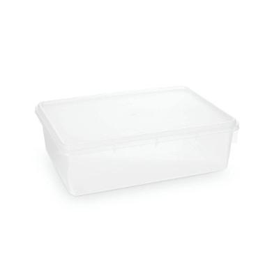 Caixa Plástica Organizadora Empilhável E Hermética Com Tampa 6,5l - 32,5x21,8x11,2cm (cxlxa) Transparente