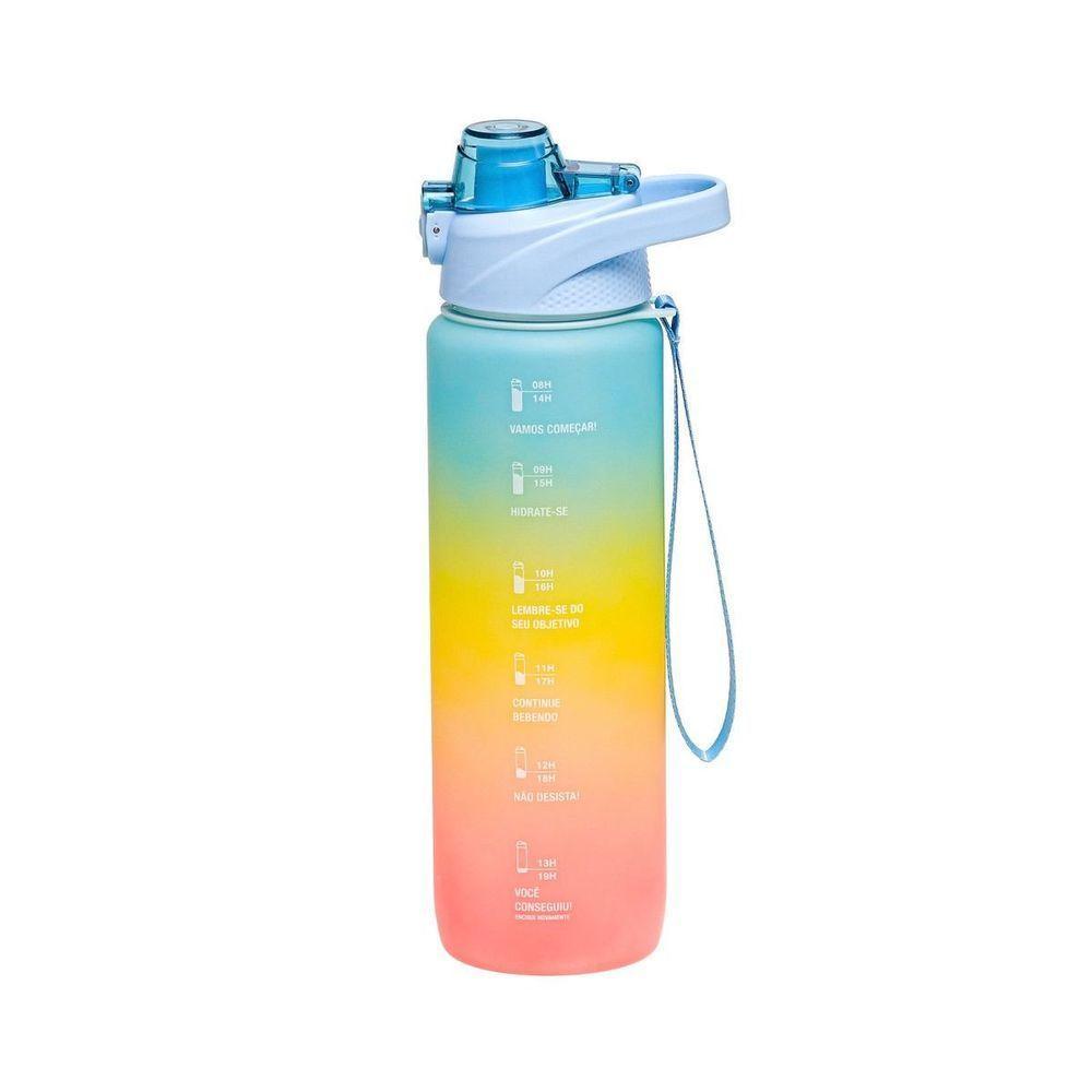 Garrafa De água Degradê 1l Azul - 1