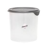 Pote Plástico Para Mantimentos 900ml Plasvale Cinza - 1