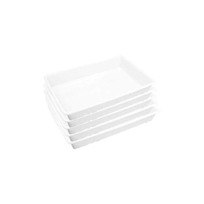 Kit 5 Bandejas 17l Plasvale Branco
