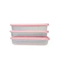 Kit 3 Potes Linha Mais 710ml Plasvale Rosa - 3