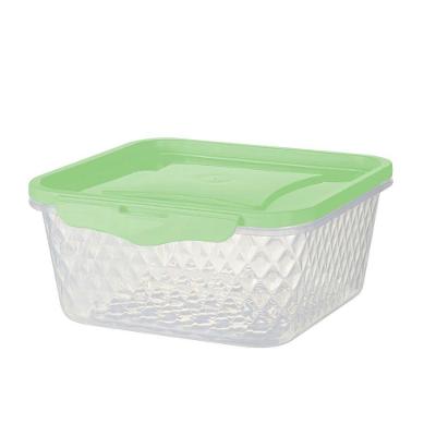 Pote Quadrado Com Trava 550ml - Bpa Free Verde