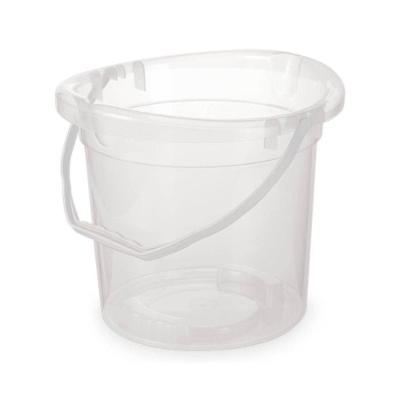 Balde Plástico Graduado Com Alças 11 Litros - Plasvale Transparente