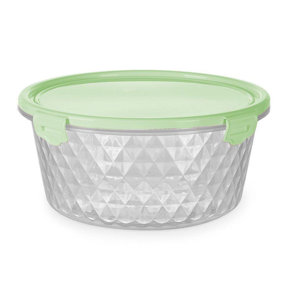 Pote Cristal 550ml Redondos Verde - 1