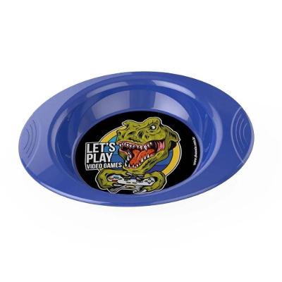 Prato Infantil 550 Ml Linha Gamer Bpa Free - Plasvale Azul