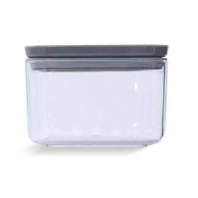 Porta Mantimentos Hermético Cristal 500ml Cinza