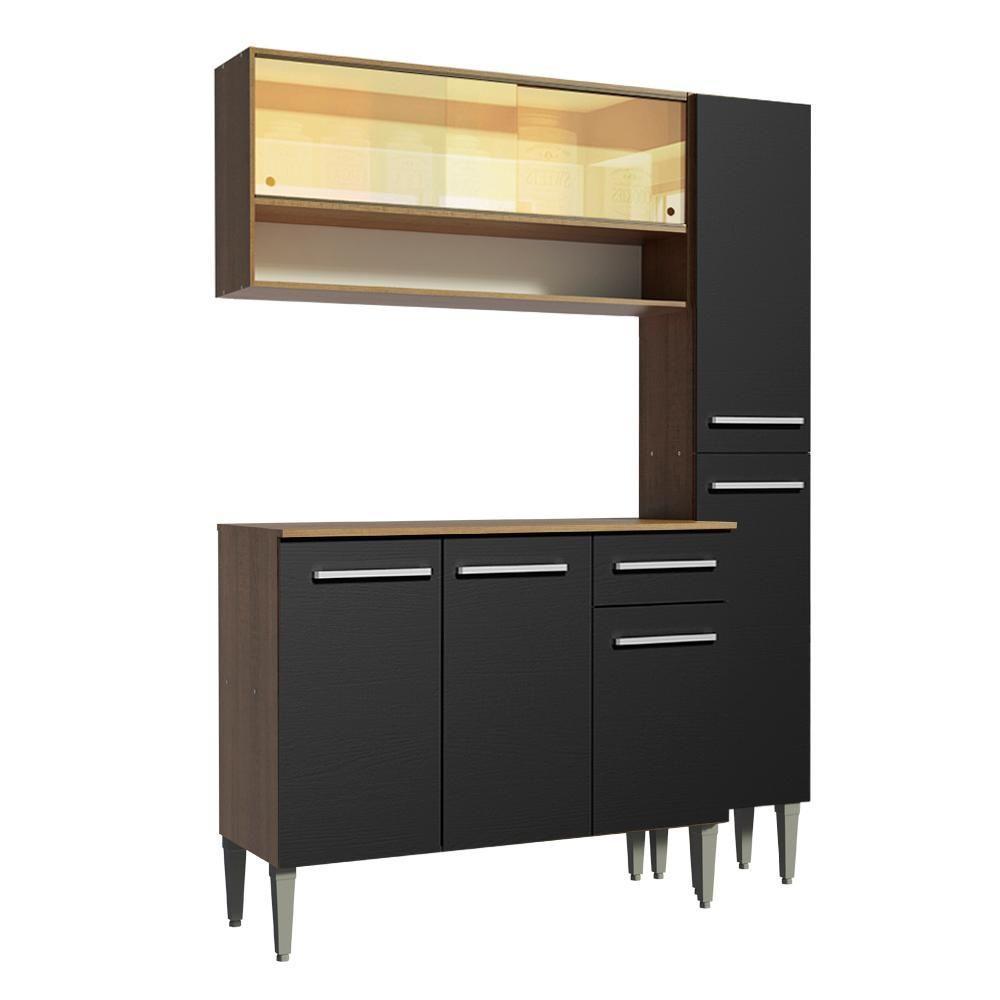 Cozinha Compacta Madesa Emilly Art com Balcão e Armário - 2