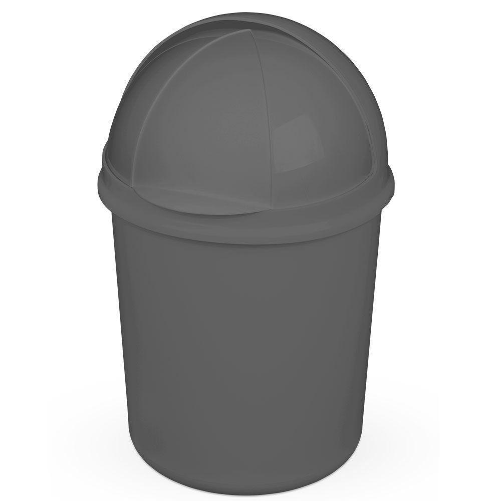 Lixeira Retrátil 7,3l Cinza - 1