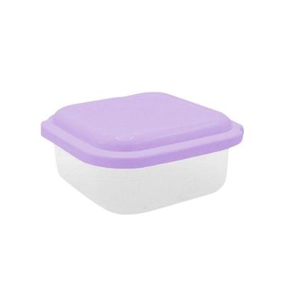 Pote Plástico Quadrado 1 Litro Plasvale Lilás