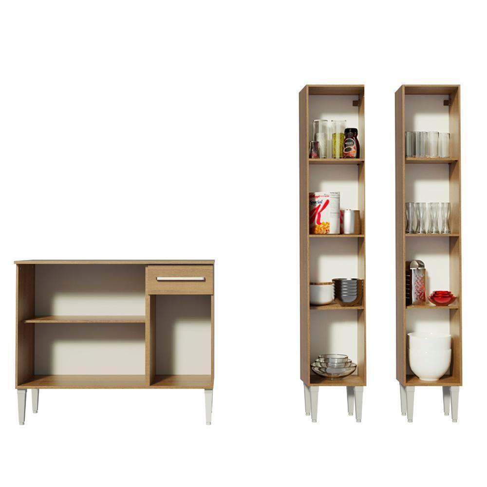 Cozinha Compacta Emilly Front com Balcão e Paneleiro Madesa - 5