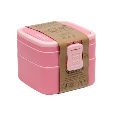 Marmita Com 2 Compartimentos 1,3l Rosa