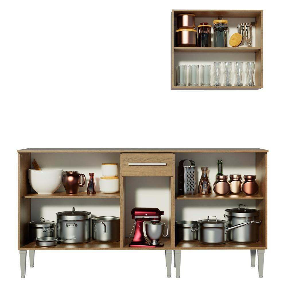 Cozinha Compacta Emilly Free com Armário e Balcão Madesa - 4