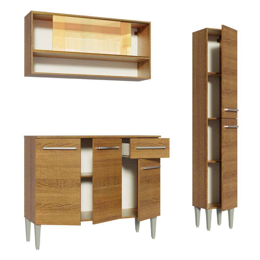 Cozinha Compacta Emilly Art com Balcão e Armário Madesa - 3