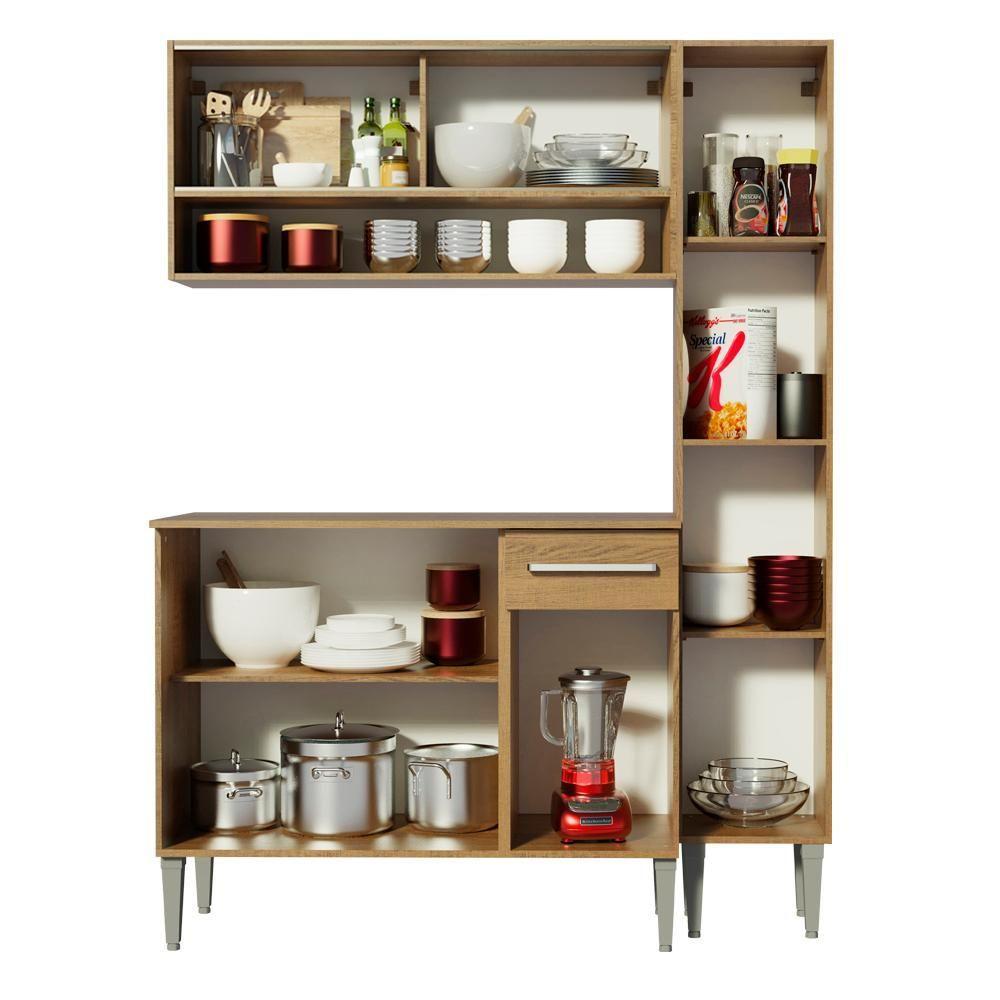 Cozinha Compacta Emilly Art com Balcão e Armário Madesa - 6