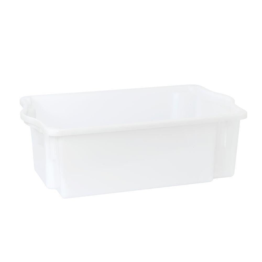 Kit 3 Caixas Para Cozinha Empilháveis 24,5l Branco - 5