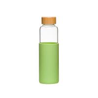 Kit 2 Garrafas De Vidro Com Silicone 550ml Verde - 2