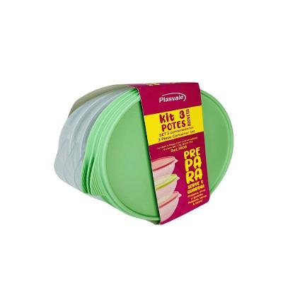 Kit 3 Potes Biovita 1,9l Verde