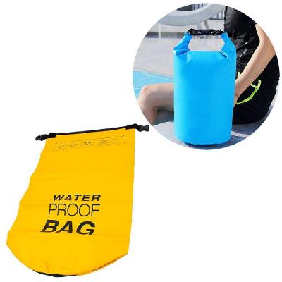 Bolsa Mochila Impermeavel Saco Estanque 5 Litros Camping Bag Amarelo