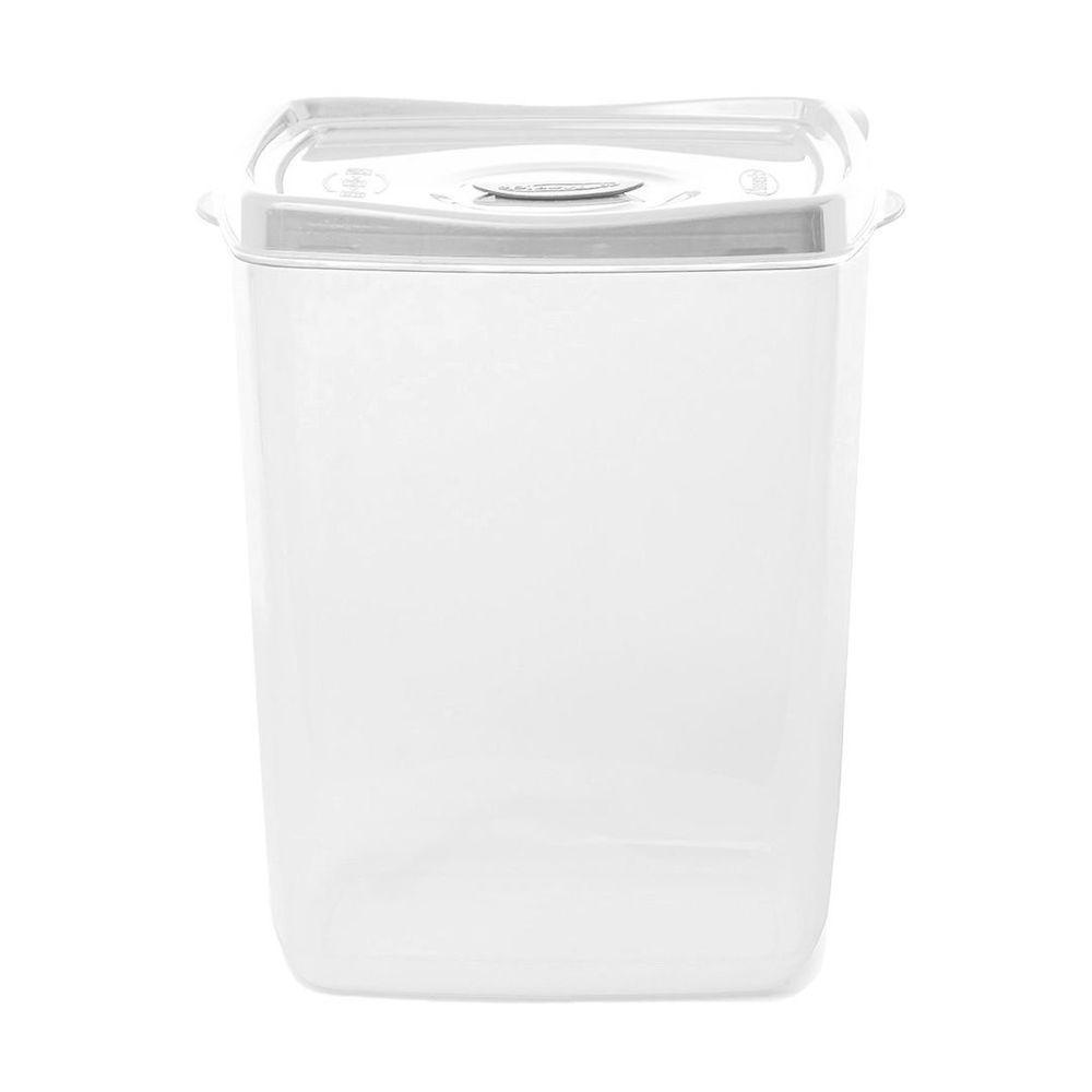 Pote Porta Mantimentos 2,3l Plasvale Branco - 1