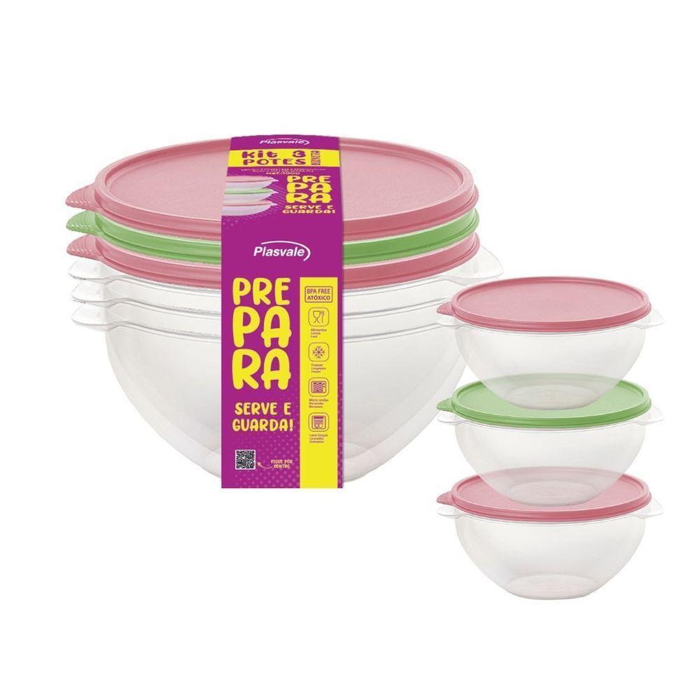 Kit 3 Potes Biovita 500ml Plasvale Variado - 1